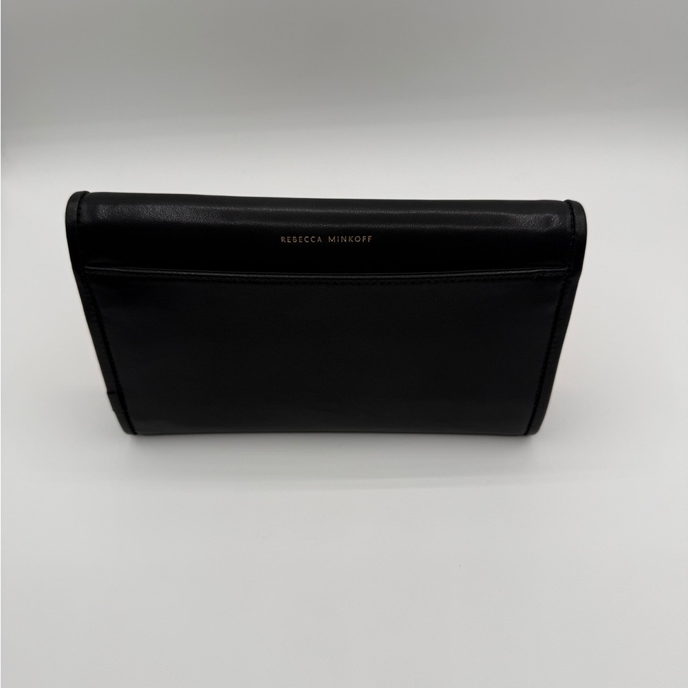 Rebecca Minkoff Black Travel Wallet With Antique Brass Hardware - Picture 7 of 13